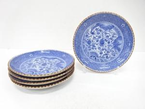 古伊万里　印判手　龍文　八寸皿　5客揃